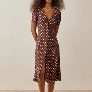 Reformation Locklin Dress in Au Lait